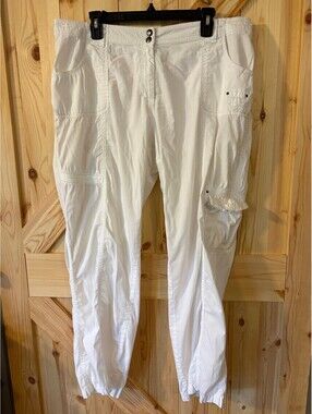 Chico's White Cargo Pants Size 3